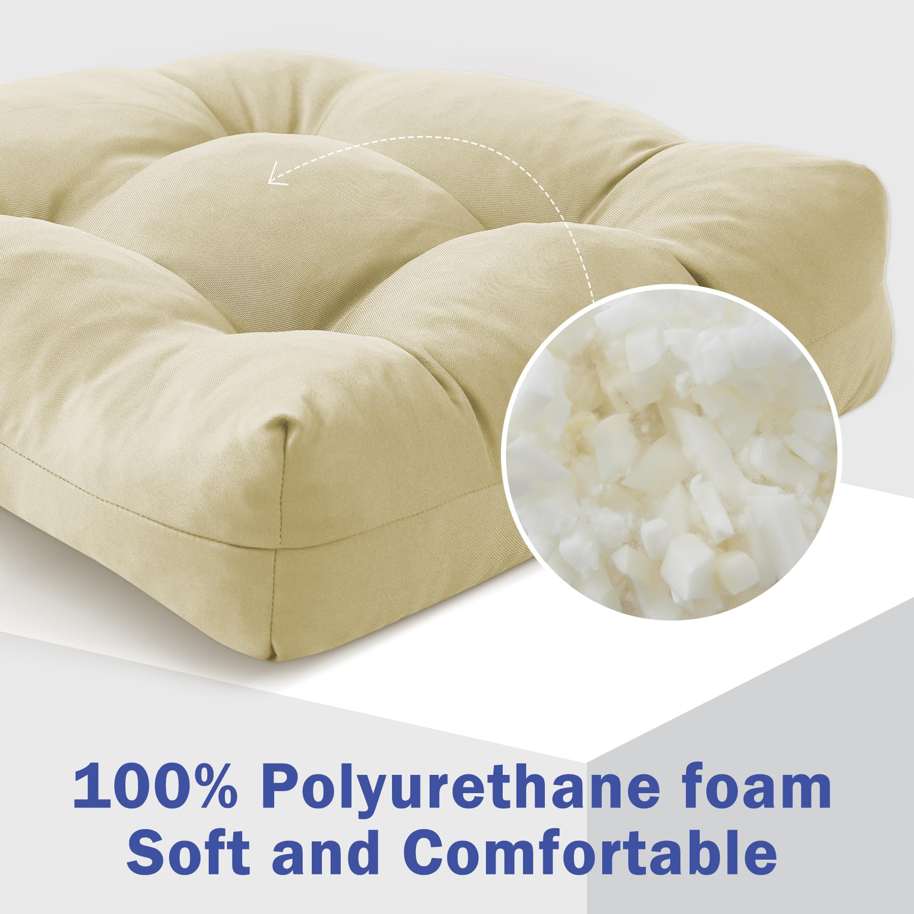 IPYNBAP cojines colocados en silla de mimbre, mejora estética y confort