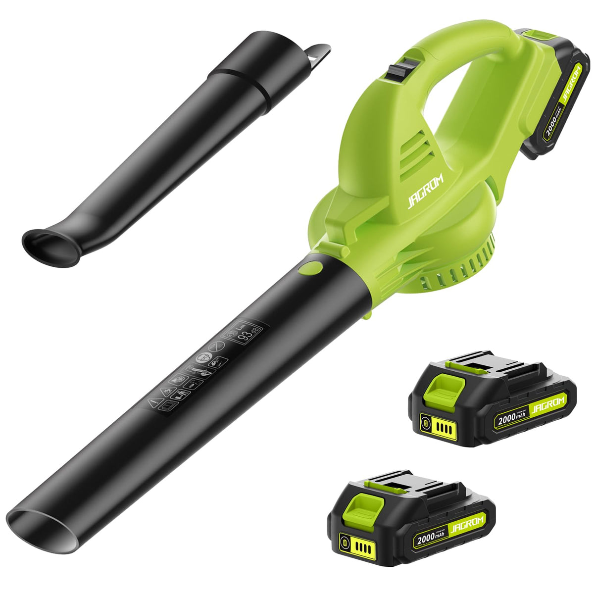 JAGROM soplador frontal mostrando diseño compacto y potencia