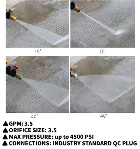 JANSAMN set completo de 5 boquillas desplegado, variedad inmediata