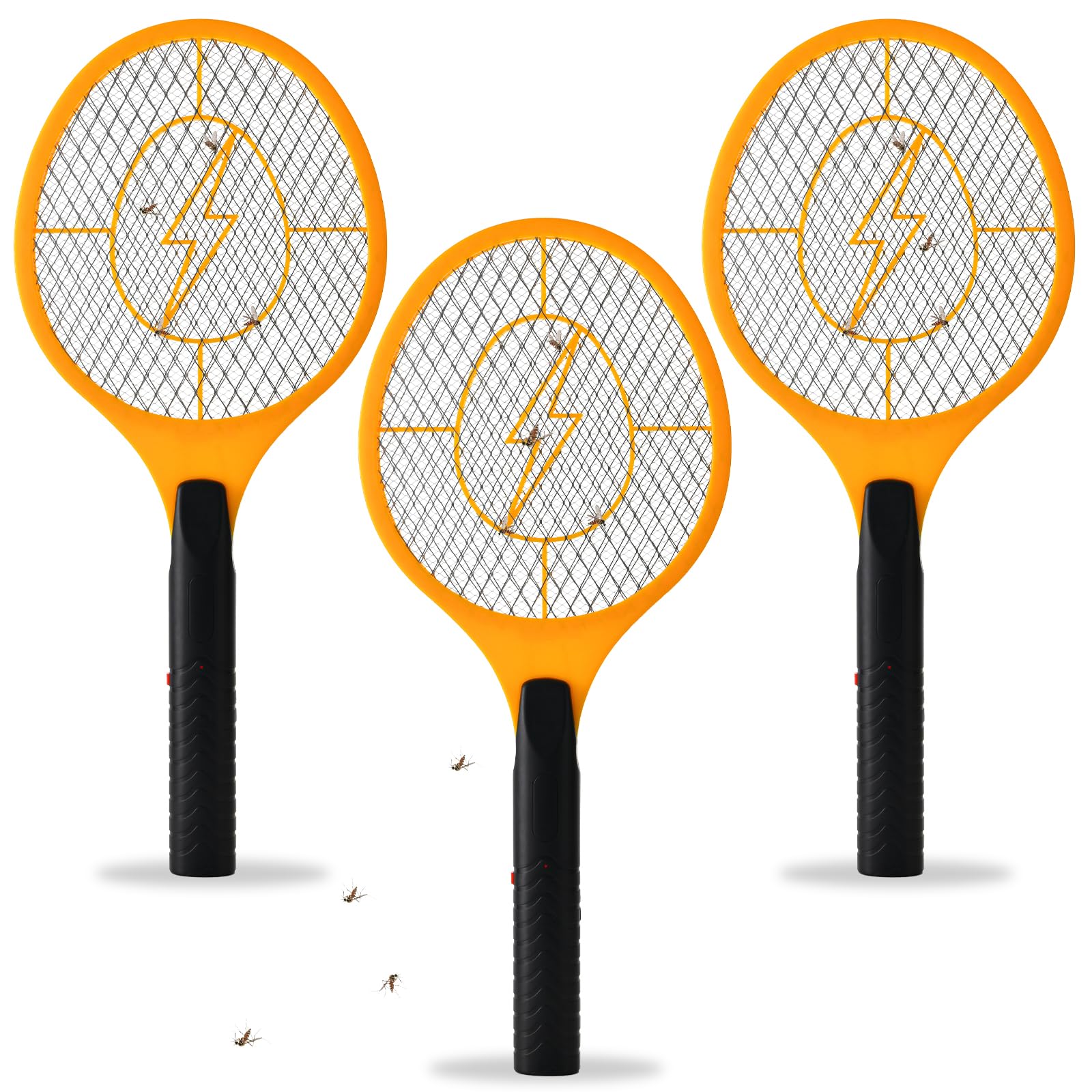 Jazb raqueta frontal pack de tres, control rápido de insectos