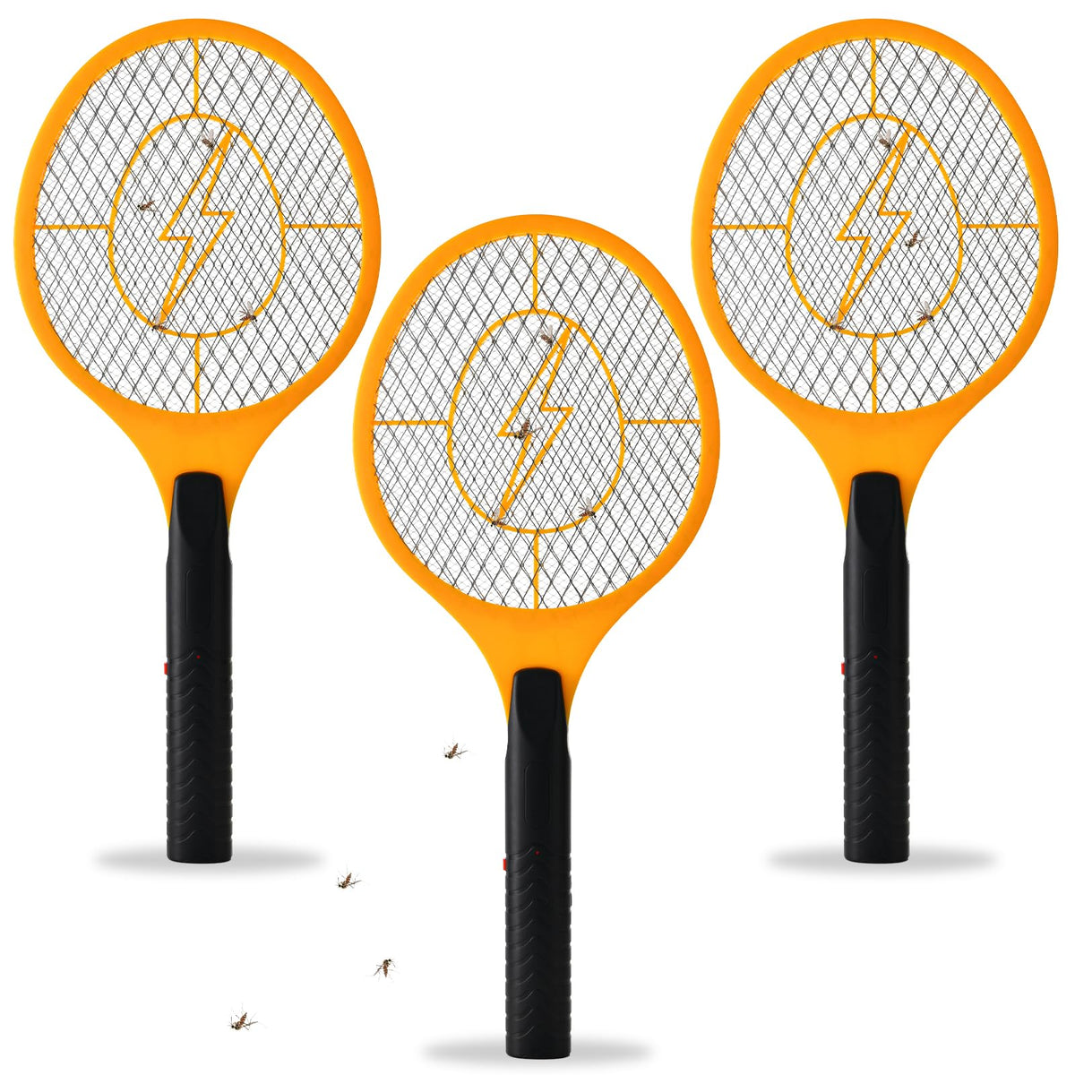 Jazb raqueta frontal pack de tres, control rápido de insectos