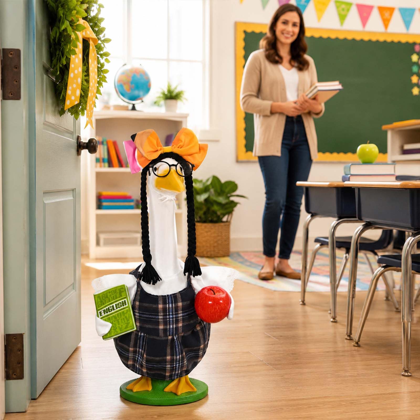 JcHrmers libro decorativo con portada escolar aporta temática educativa