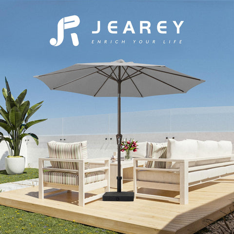 JEAREY comparación de tamaño con mesa para seis, cubre varias sillas