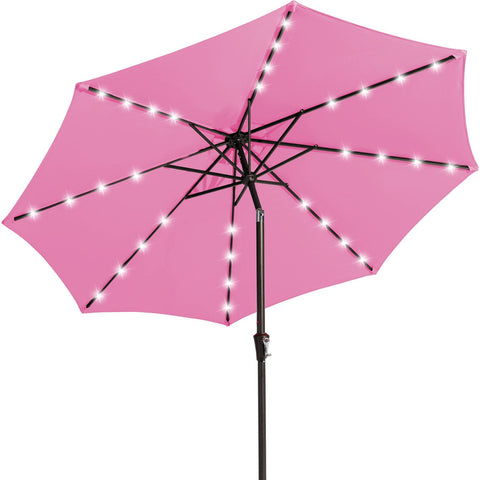 JEAREY parasol frontal mostrando cobertura amplia y sombra