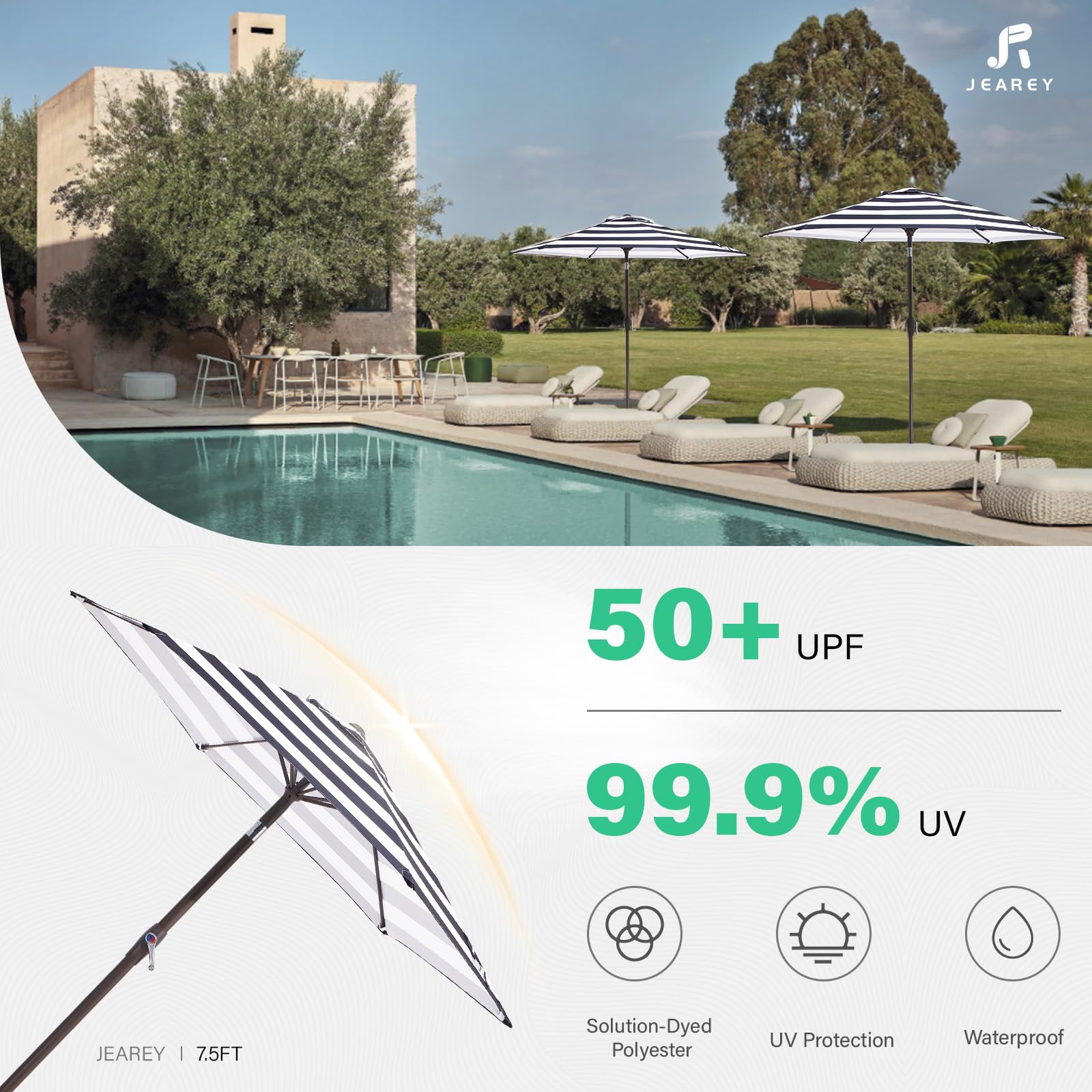 JEAREY ventilación superior que mejora la estabilidad con viento