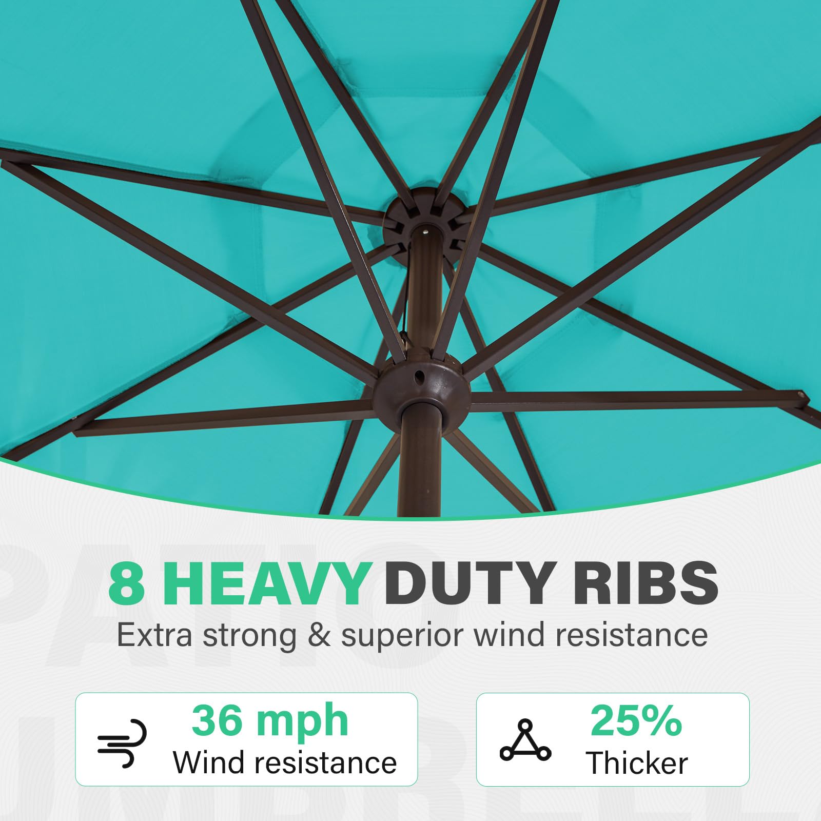 JEAREY vista superior con ventilación que mejora estabilidad en viento