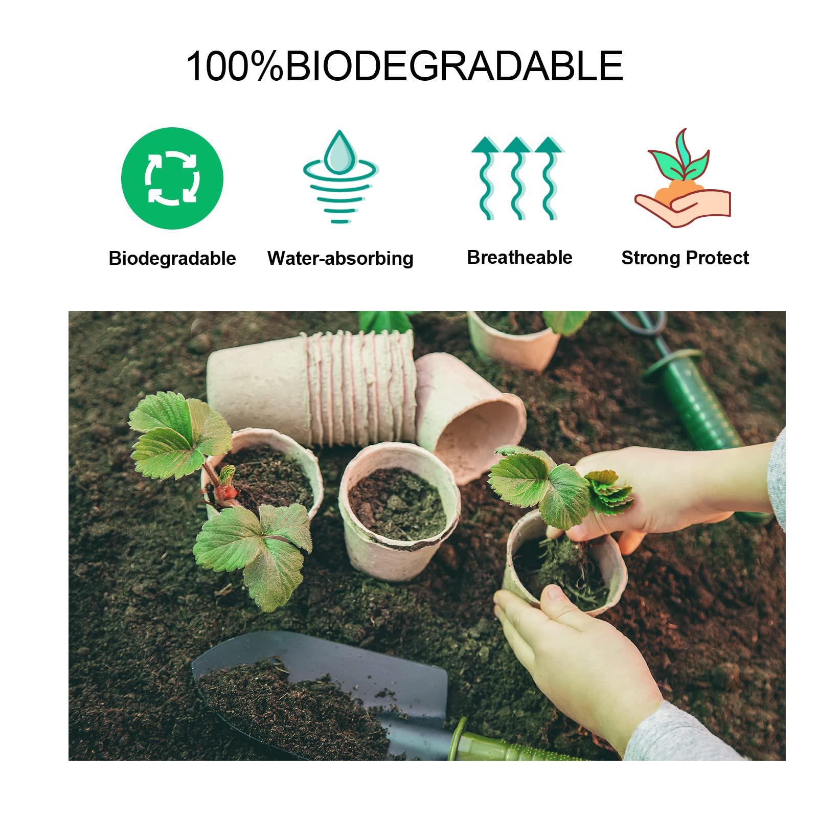JERIA paquete de 100 etiquetas para identificar plantas y fechas de siembra fácilmente