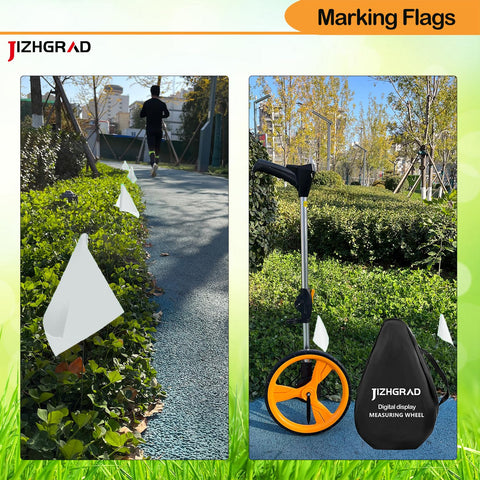 JIZHGRAD banderas blancas señalando rociadores para identificar puntos de riego