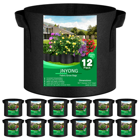 JNYONG paquete frontal de 12 bolsas, solución práctica para macetas