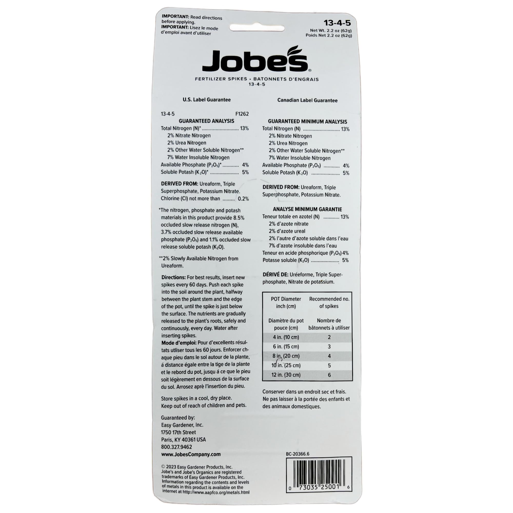 Jobe's primer plano de espiga mostrando textura y dosificación controlada