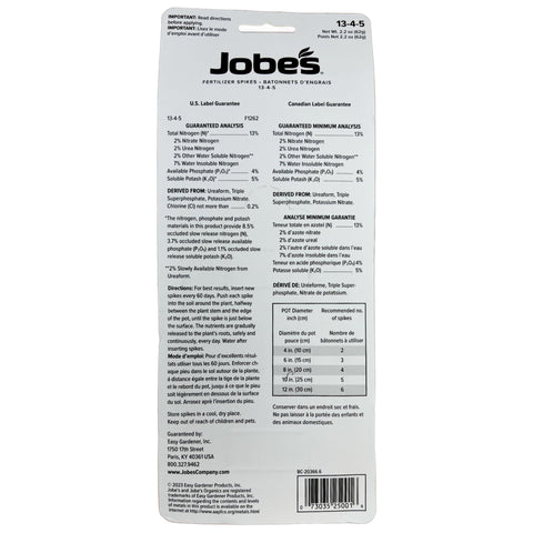 Jobe's primer plano de espiga mostrando textura y dosificación controlada