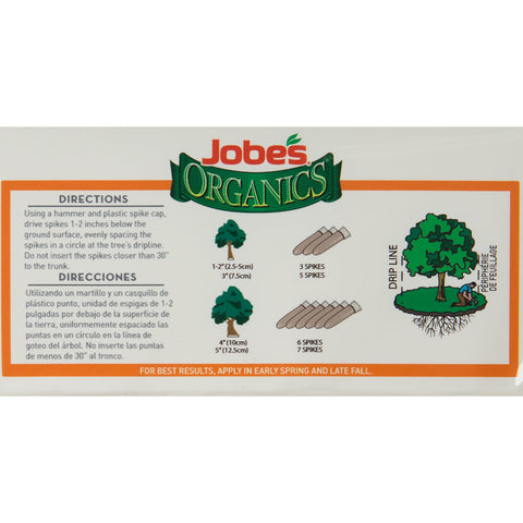 Jobe's Organics comparación de tamaño de la espiga para medir cantidad adecuada