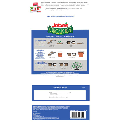 Jobe's Organics detalle de gránulos para aplicación precisa y segura