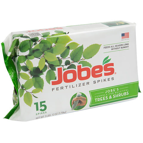 Jobe's paquete frontal de 15 clavijas mostrando presentación y cantidad, fácil almacenamiento