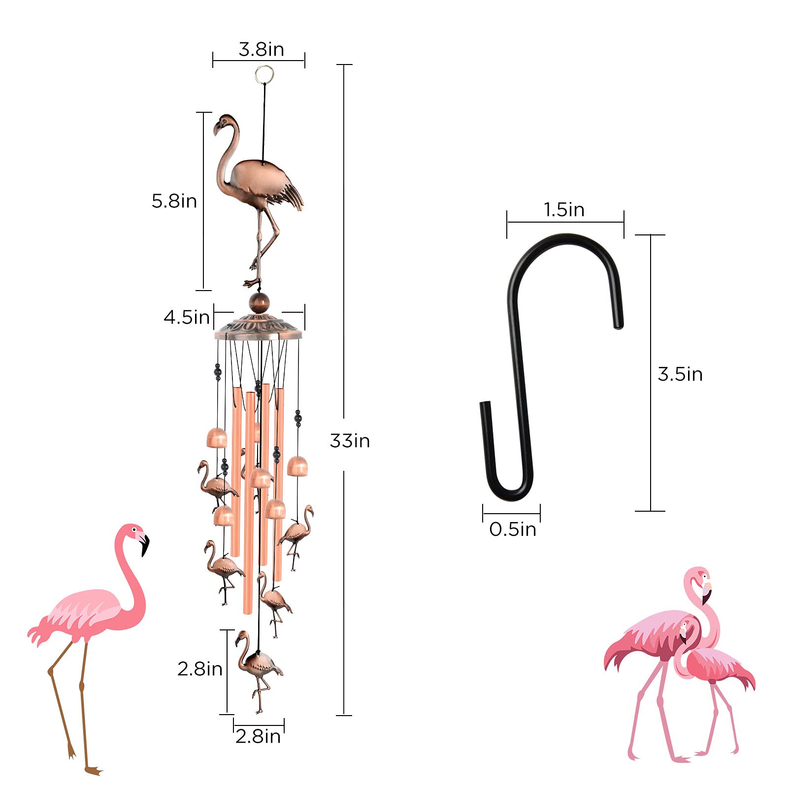 JOBOSI flamingo en interior sobre balcón, añade melodía y estilo a la habitación