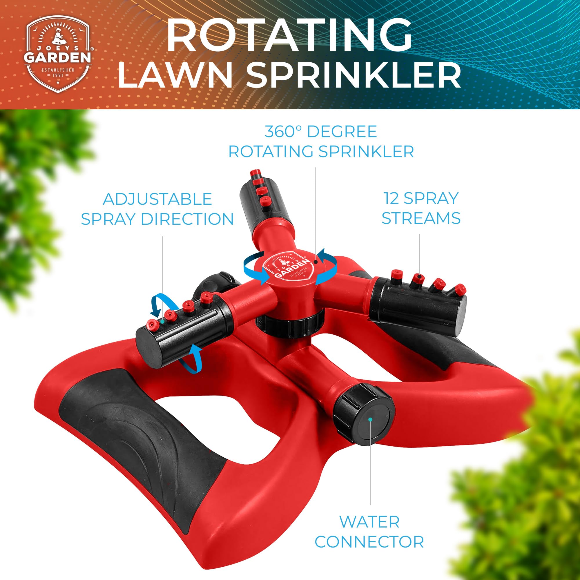 Joeys Sprinkler comparación de tamaño junto a objetos para evaluar escala