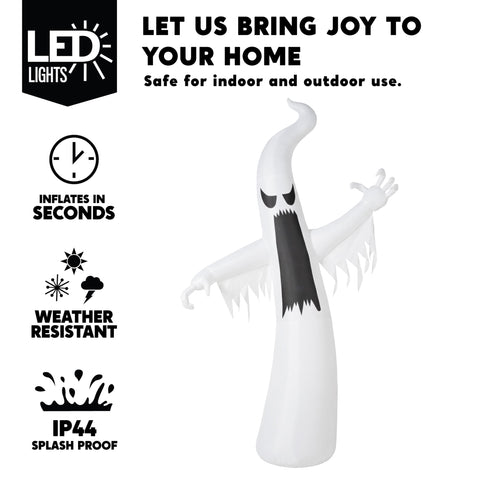Joiedomi luces LED internas iluminando el fantasma para visibilidad nocturna