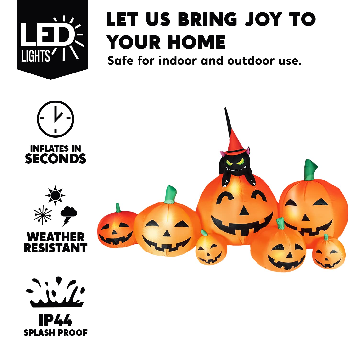 Joiedomi luces LED nocturnas, ilumina el jardín y atrae miradas