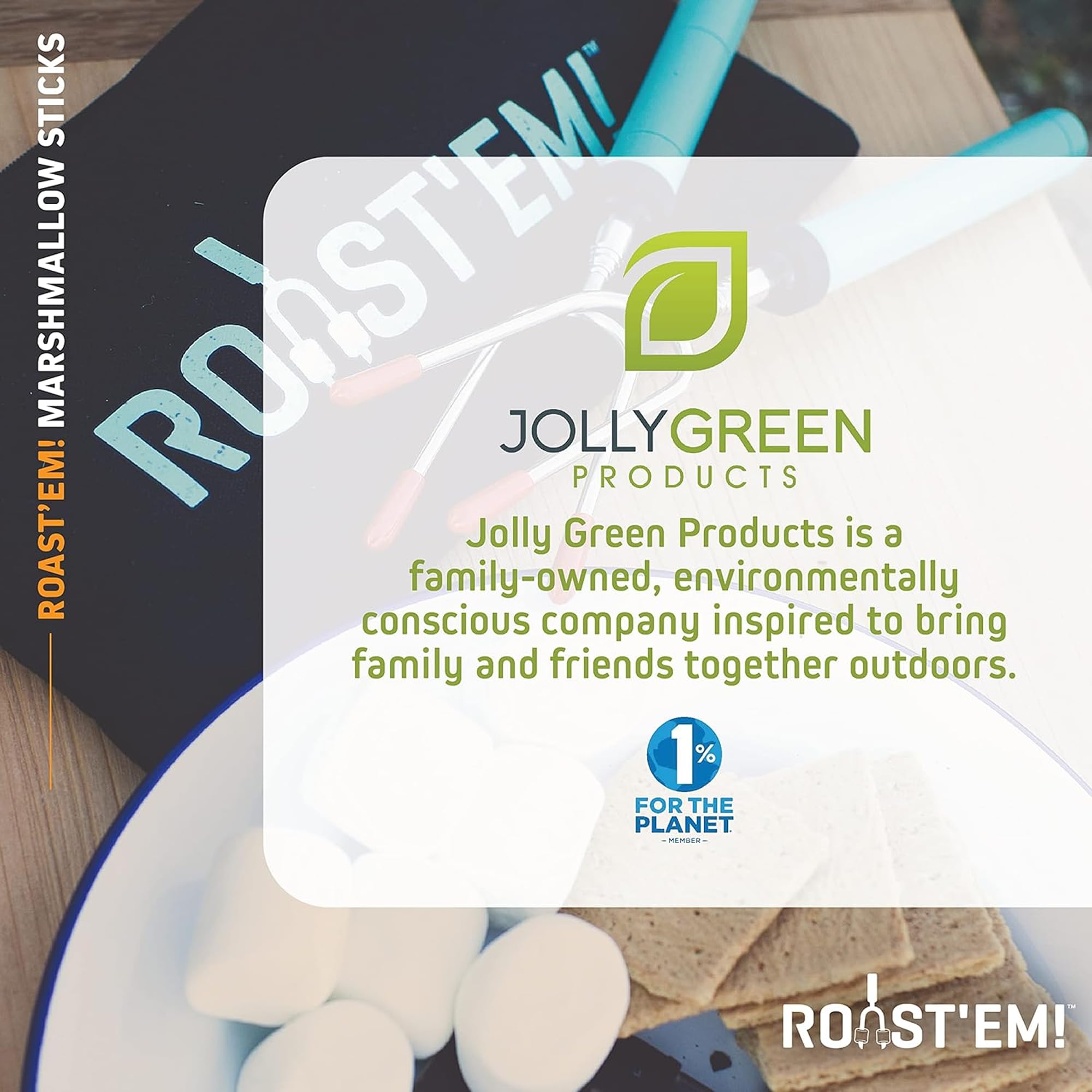 Jolly Green Products set completo de cinco palos retráctiles listo para camping
