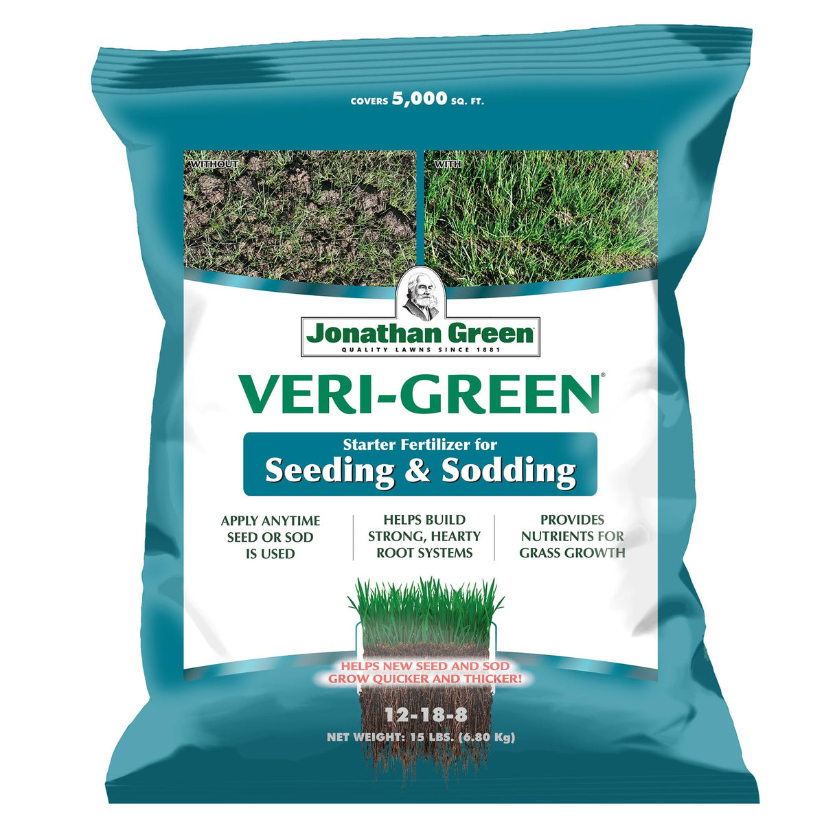 Jonathan Green bolsa Veri-Green vista frontal que facilita almacenamiento
