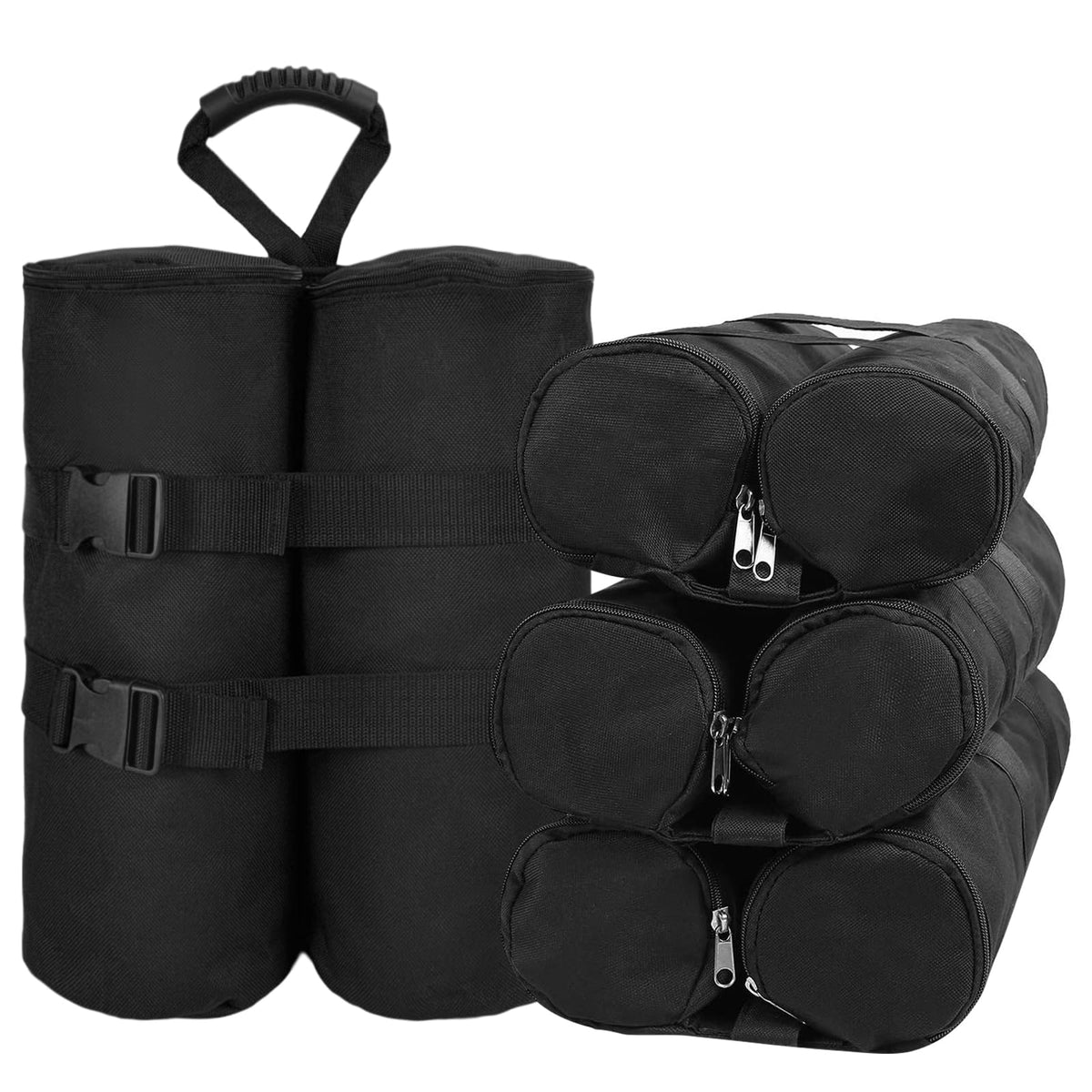 Jorohiker imagen frontal del juego de cuatro sacos para peso, solución estable para toldos