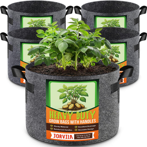 Jorvila frontal del paquete mostrando cinco bolsas, ideal para huertos urbanos