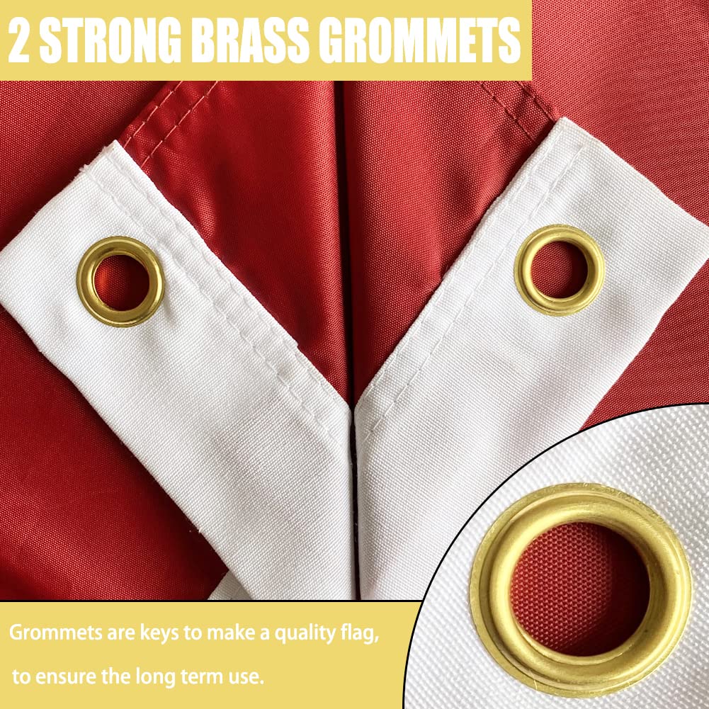 Joven bandera USMC detalle de costuras reforzadas para mayor durabilidad