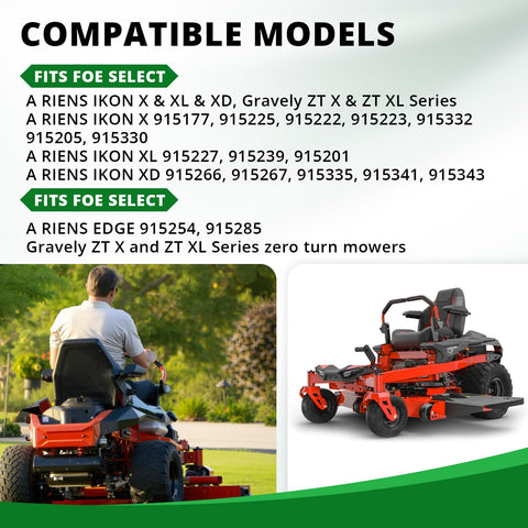 Jowlawn vista del agujero central 5/8" que garantiza encaje con adaptadores estándar