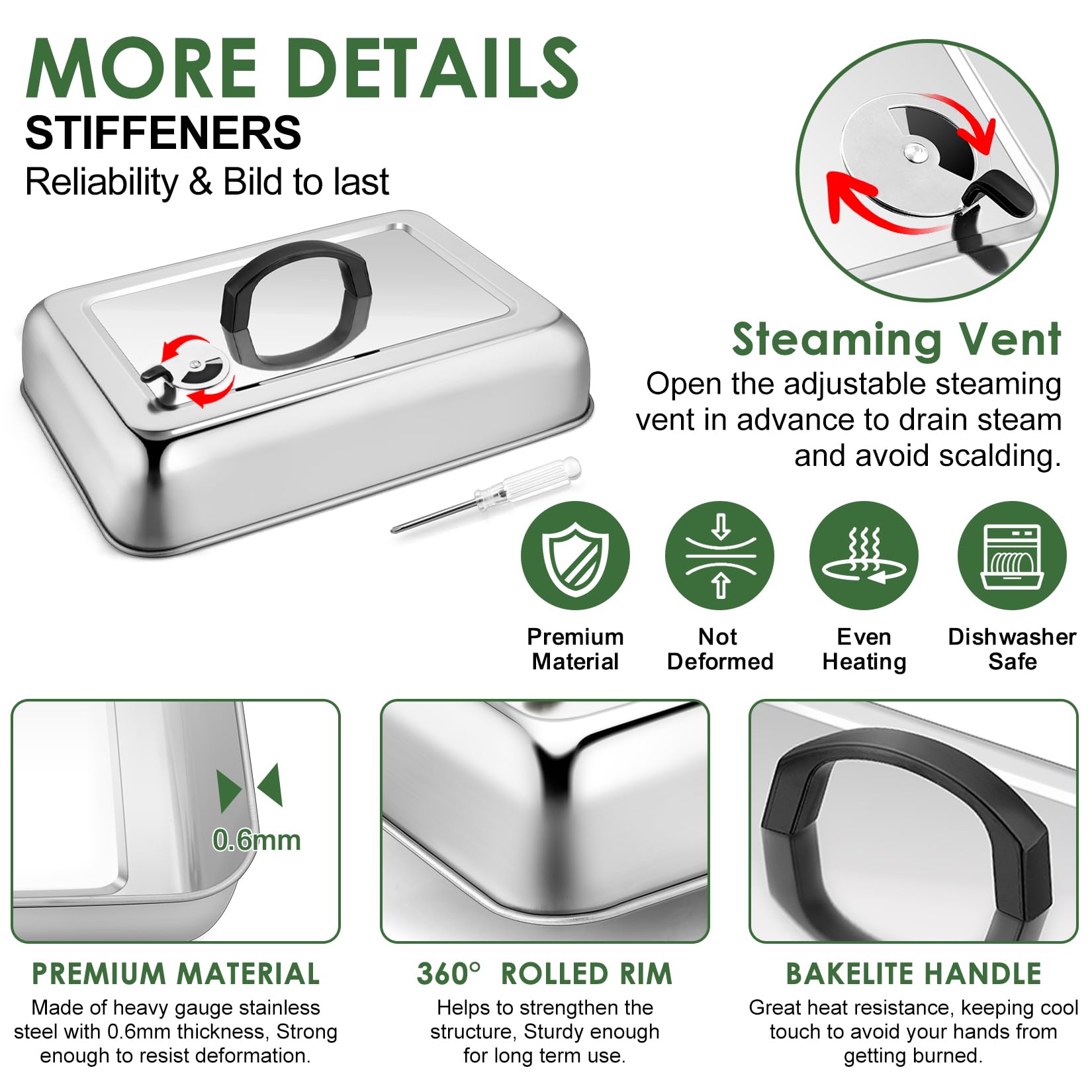 Joyfair mango y tornillos ensamblados para manejo firme y seguro