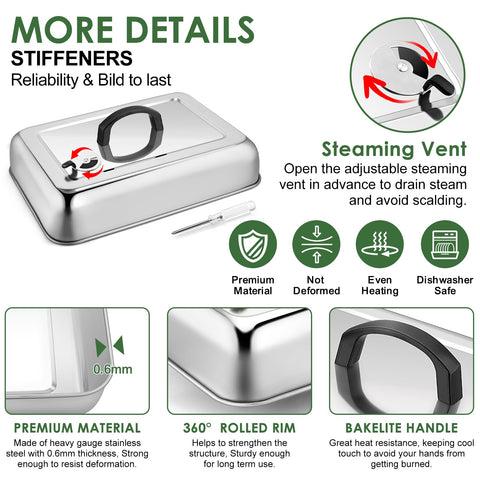 Joyfair ventilación ajustable en la parte superior para controlar vapor