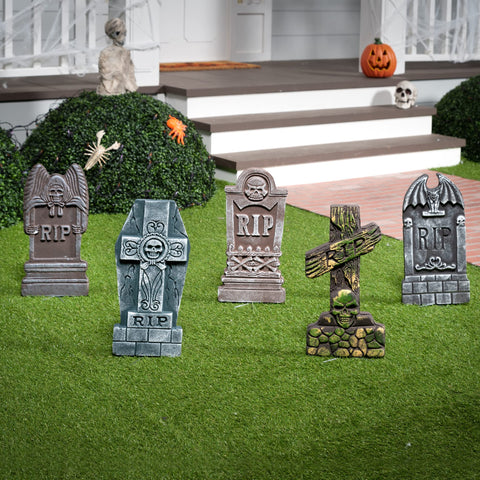 JOYIN escena de fiesta Halloween con lápidas que realzan la ambientación