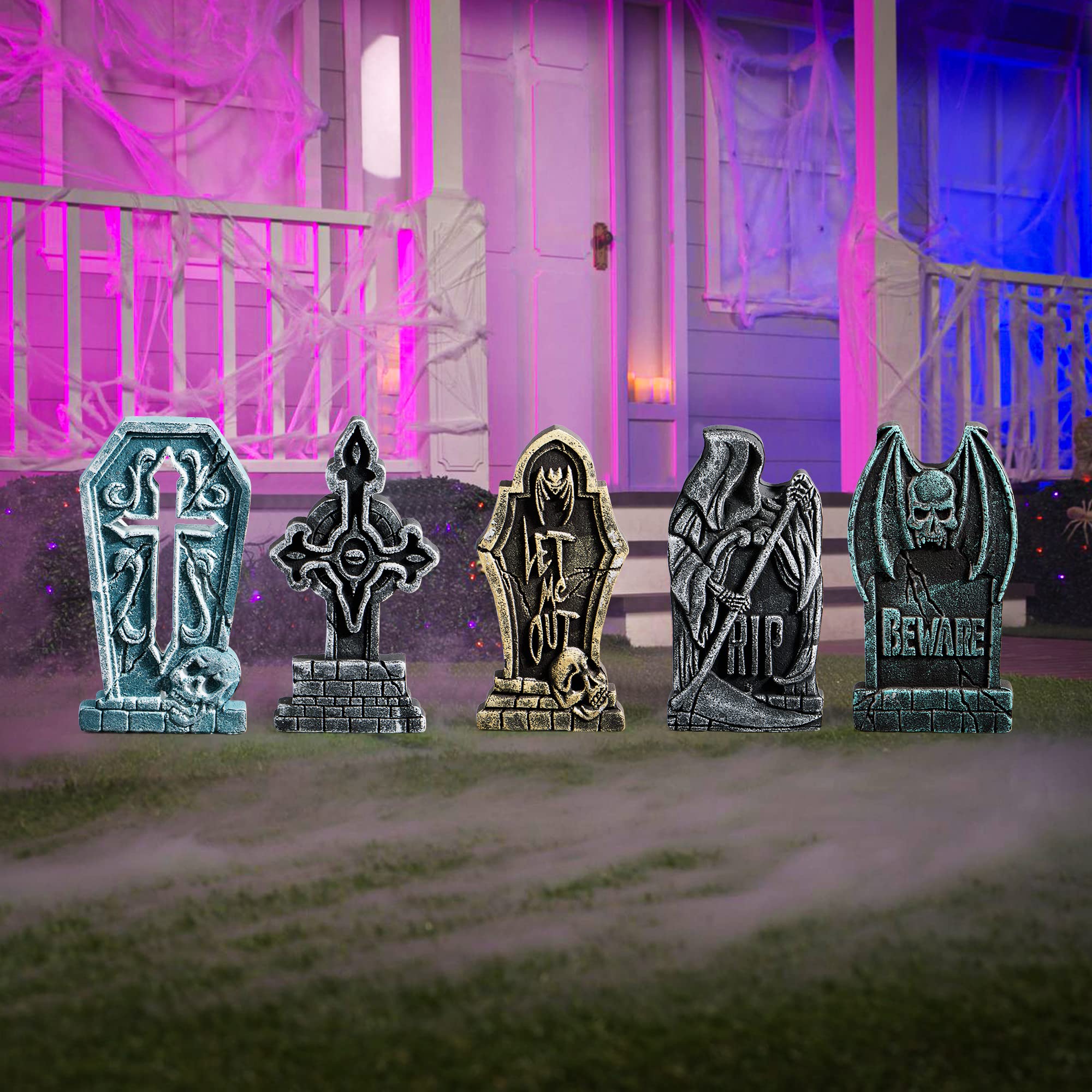 JOYIN escena nocturna iluminada que muestra impacto decorativo exterior