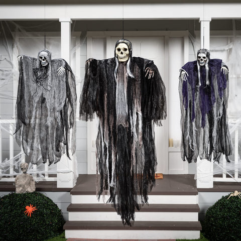 JOYIN empaque del set de 3 grim reapers listo para guardar y transportar