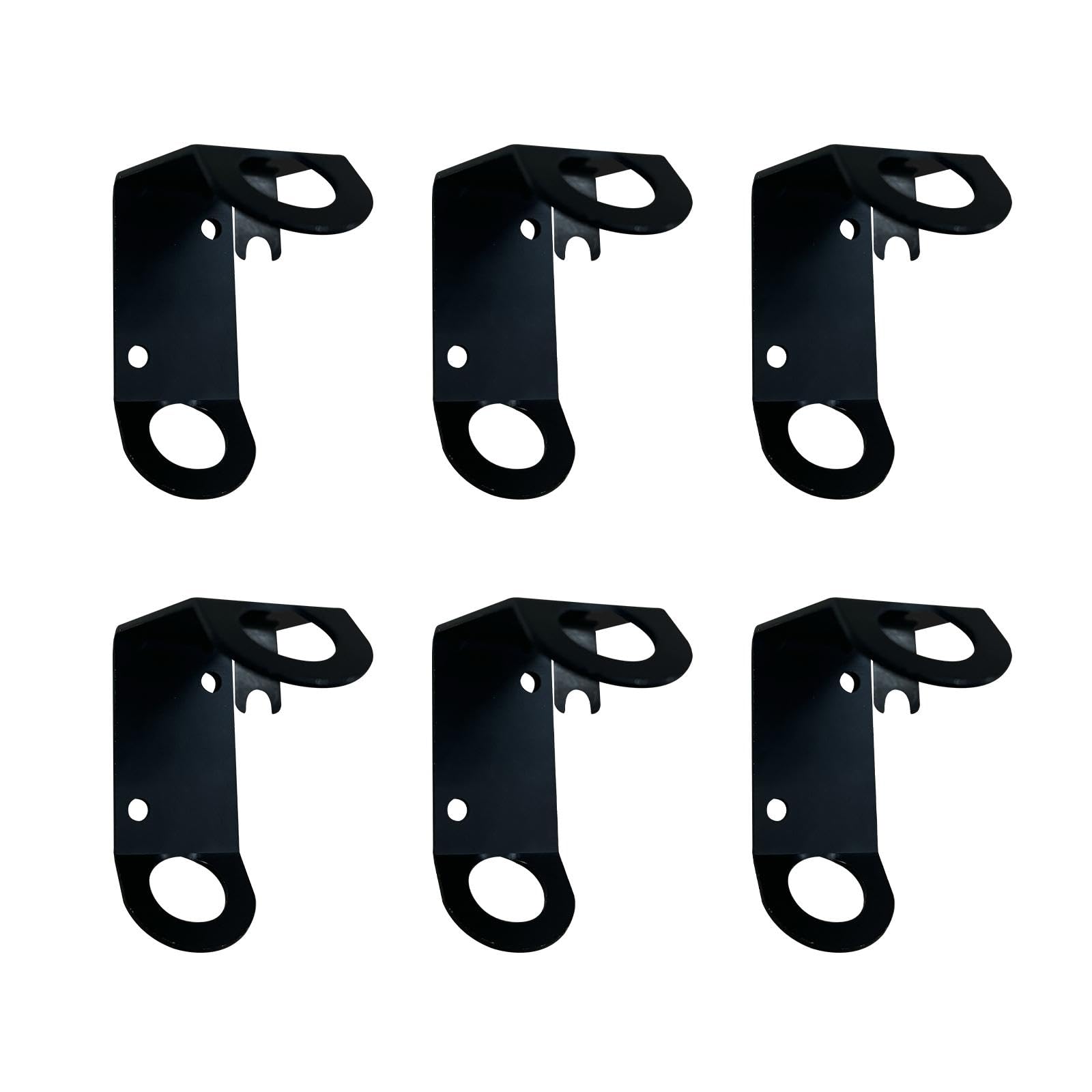 JRED soporte frontal pack de 6 mostrando forma en L y montaje rápido