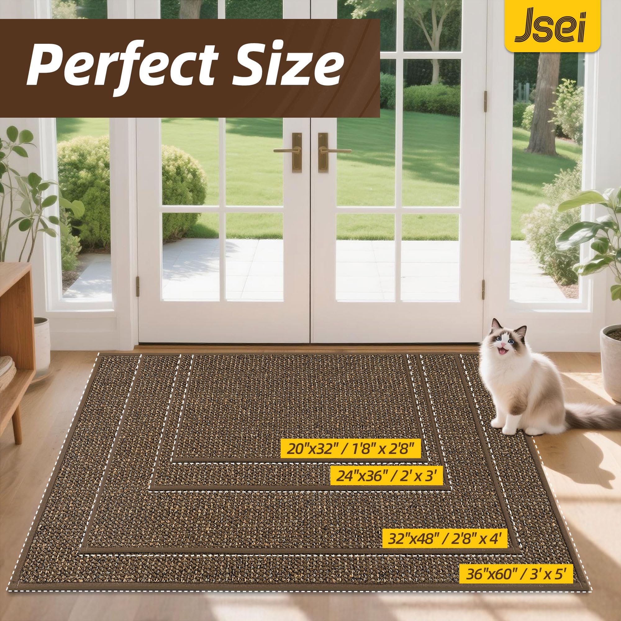 JSEI primer plano de textura absorbente que atrapa suciedad