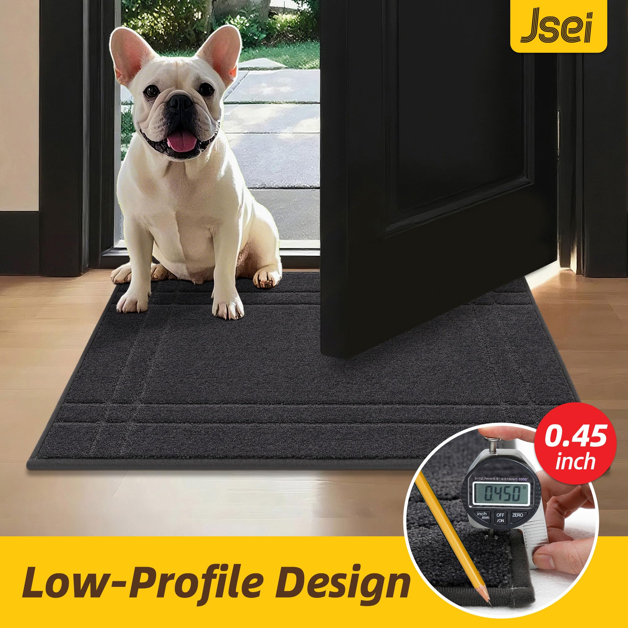 JSEI felpudo en mudroom para control de suciedad en zonas de tránsito