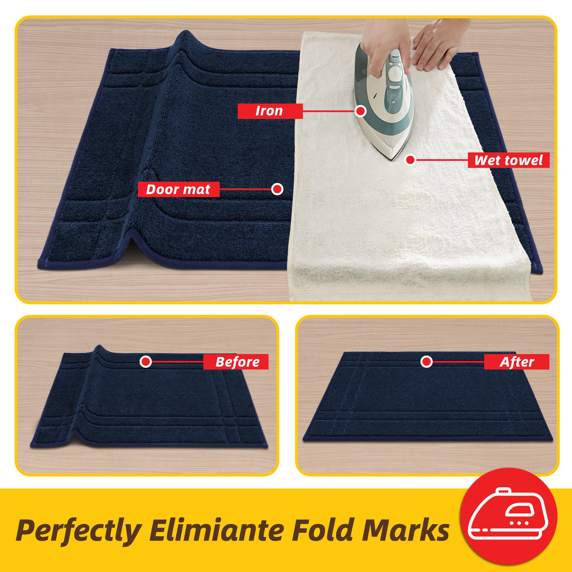 JSEI felpudo azul marino integrando estilo y funcionalidad en hall