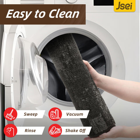 JSEI felpudo lavable a máquina para limpieza fácil