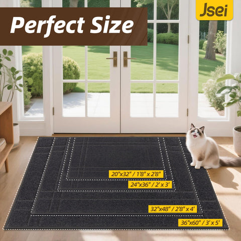JSEI detalle de textura absorbente que captura polvo y barro eficazmente