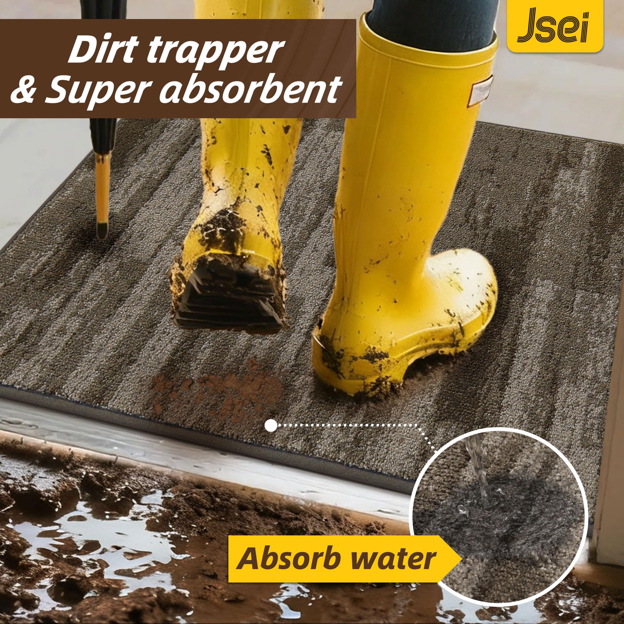 jsei primer plano de textura de fibra mejora absorción