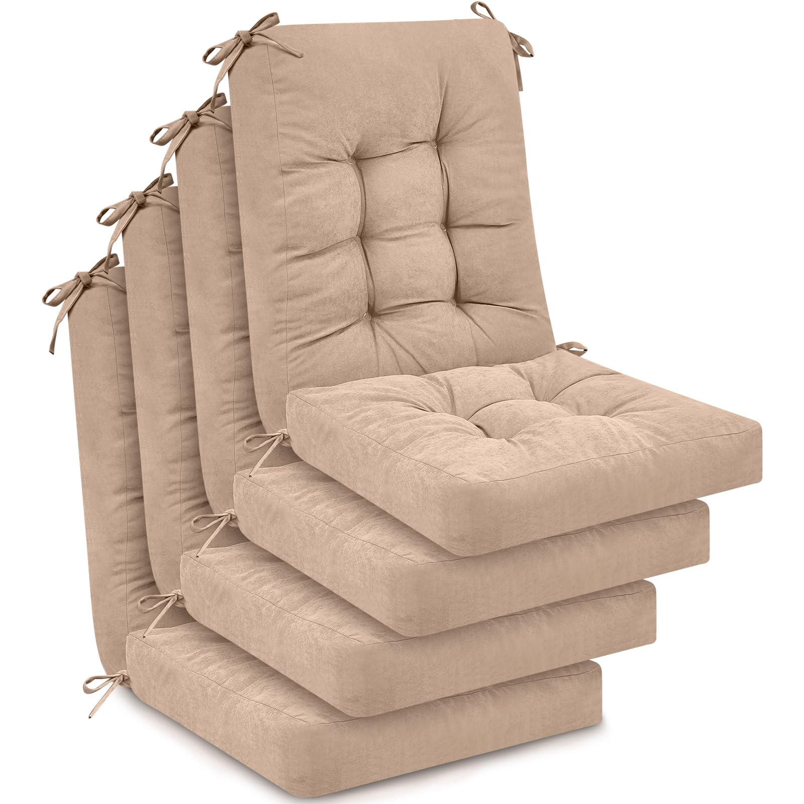 Juexica vista frontal del paquete con cojines, comodidad instantánea