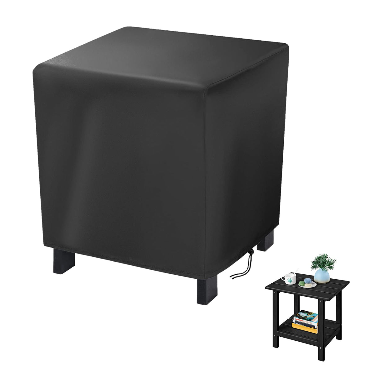 Jungda funda frontal ajustada a mesa pequeña protegiendo de lluvia