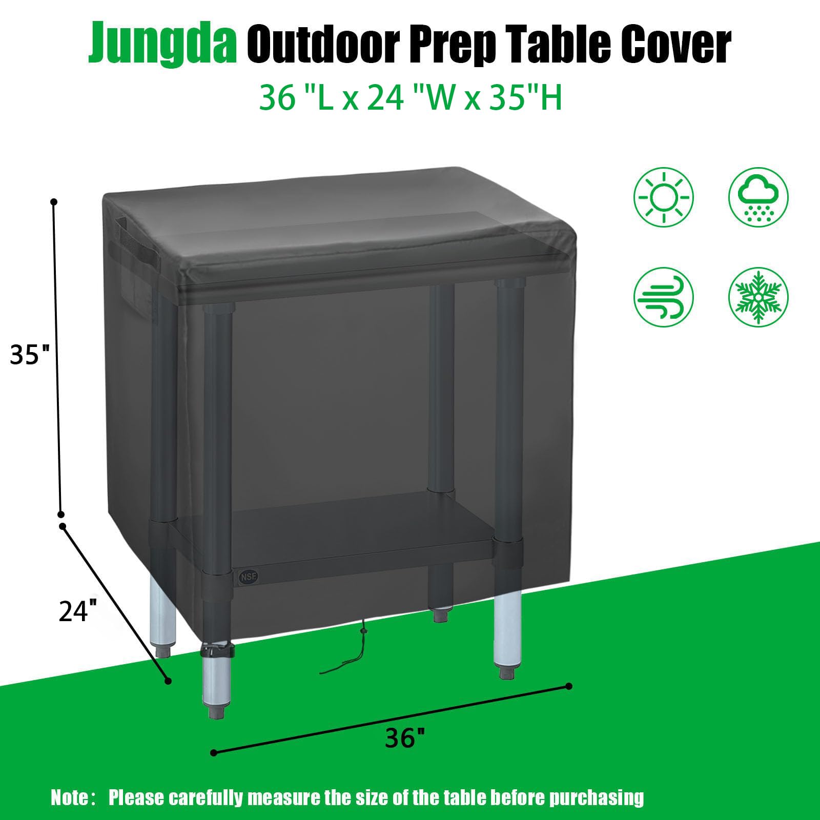 Jungda textura Oxford y costuras reforzadas para mayor durabilidad