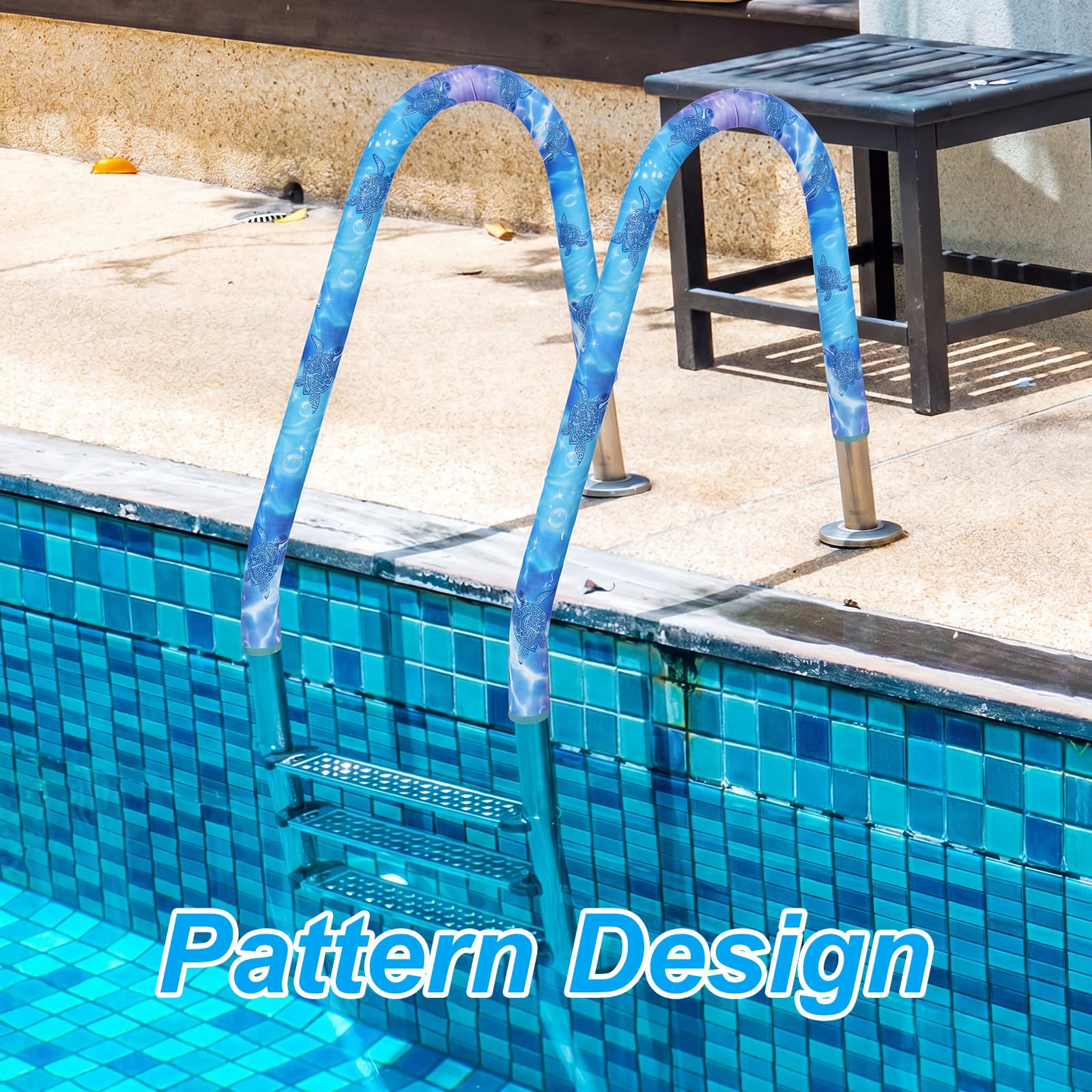 Junkin en ambiente de jardín y piscina aportando estética y seguridad