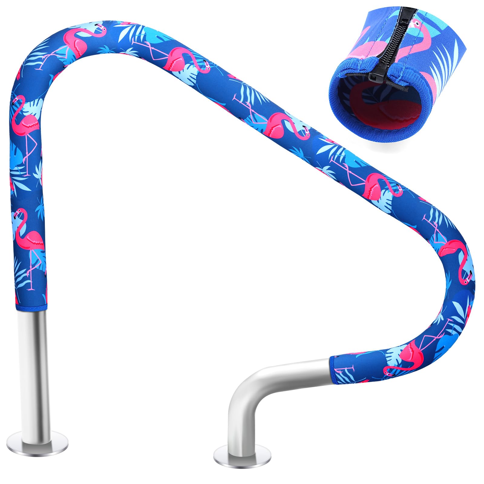 junkin funda frontal con estampado flamingo blue mejora seguridad