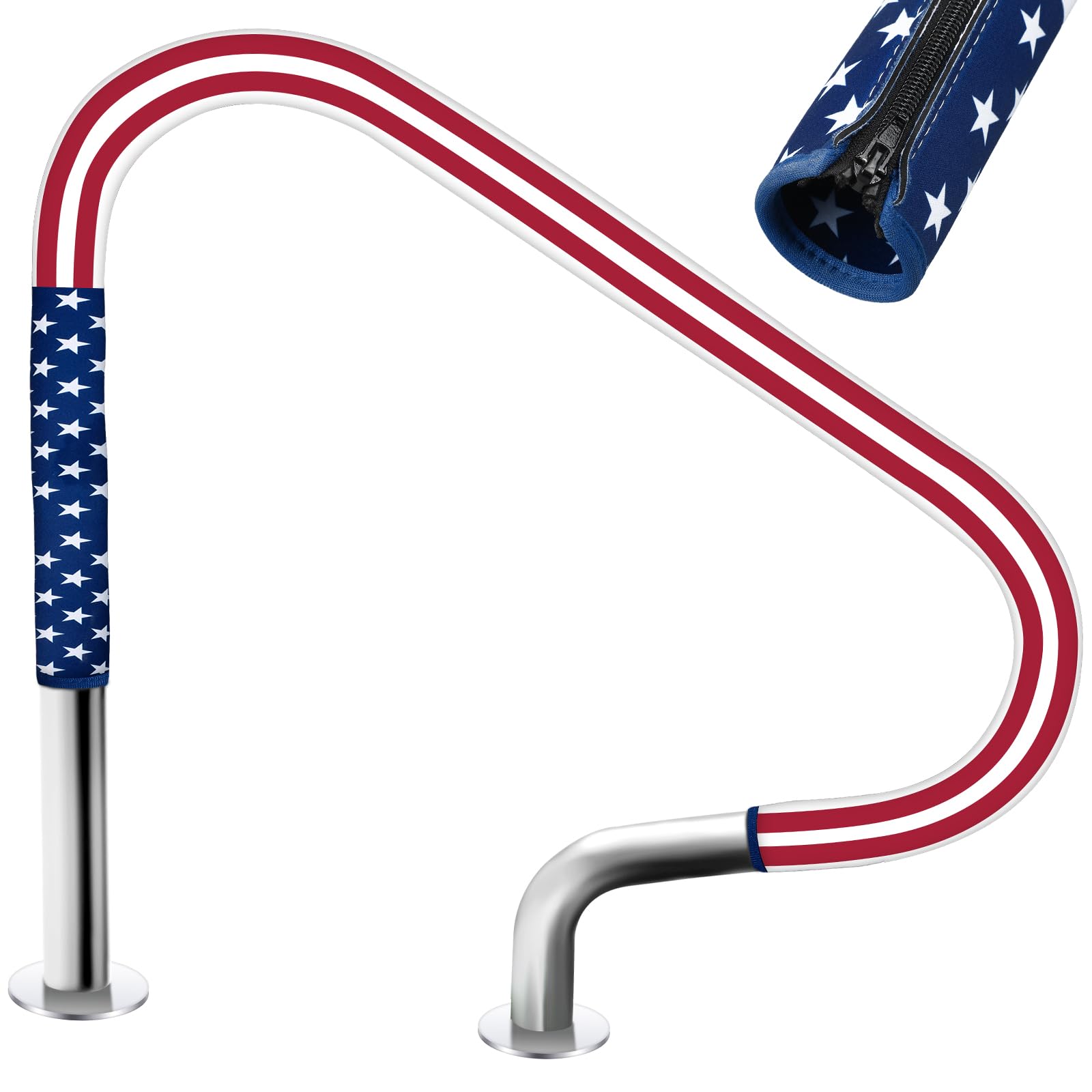 Junkin funda pasamanos frontal con diseño 4th of July que decora y protege