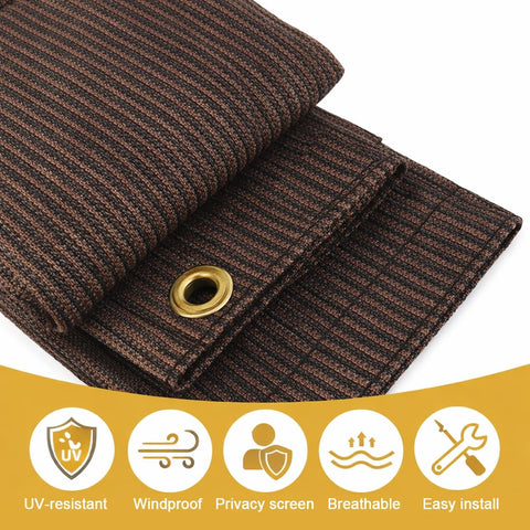 JUNKOGO escala del toldo 12x20 FT junto a persona para referencia de tamaño