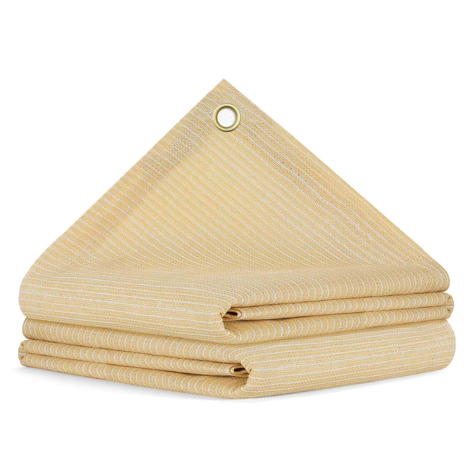JUNKOGO vista frontal del tejido beige mostrando protección solar