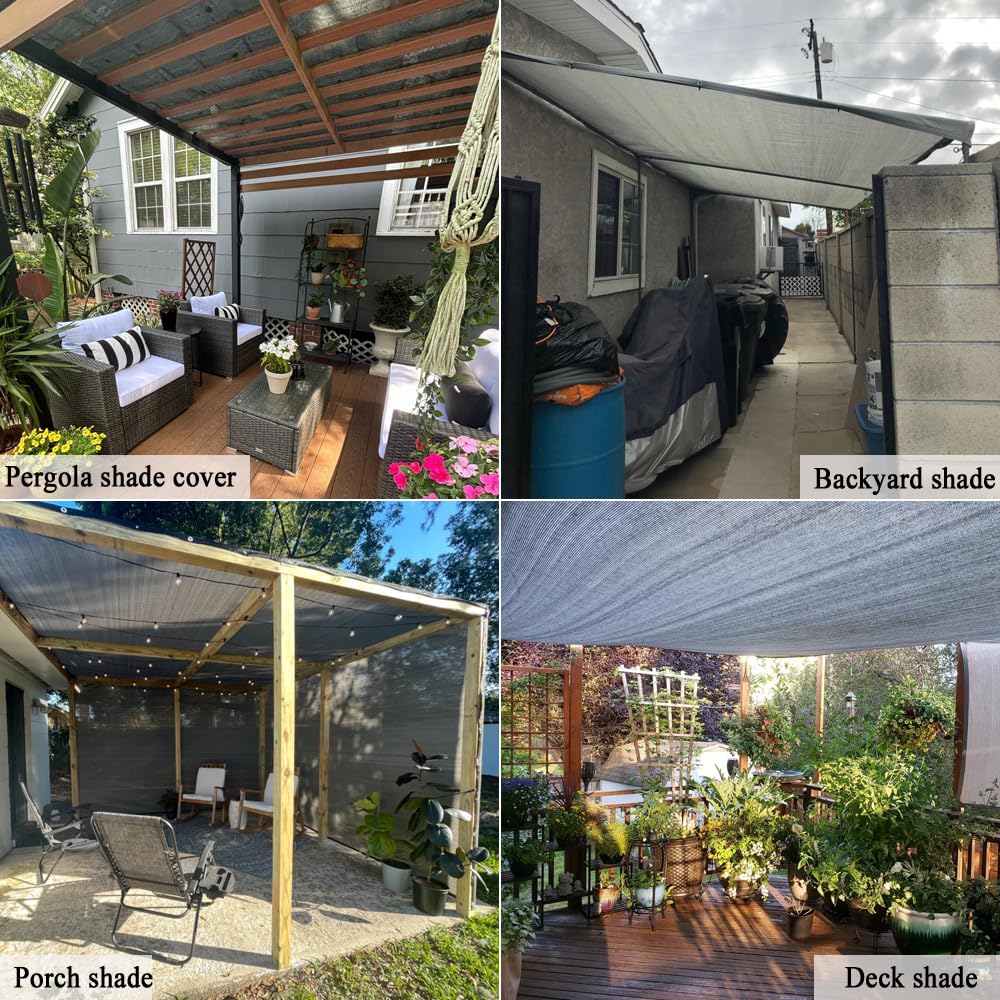 JUNKOGO sombra proyectada sobre patio reduciendo calor y deslumbramiento