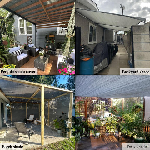 JUNKOGO sombra proyectada sobre patio reduciendo calor y deslumbramiento